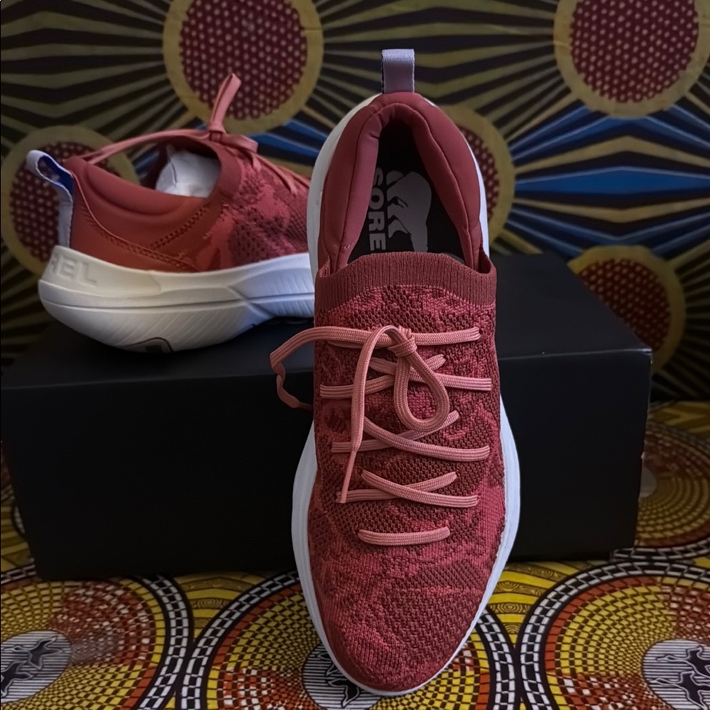 Sorel Pink Sneakers with Breathable Knit Upper
